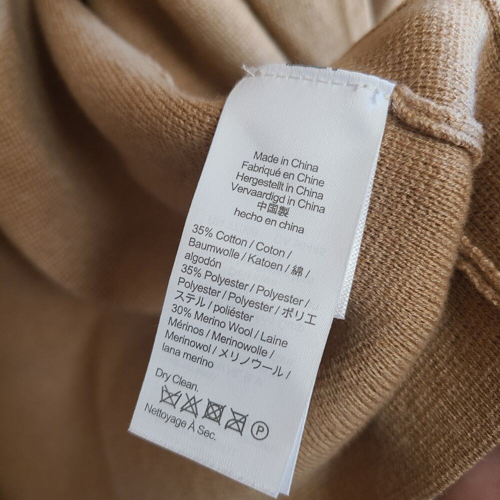 J. Crew Cardigan Eloise Sweater Blazer Heather Khaki Tan Small Collared Jacket - Picture 3 of 4